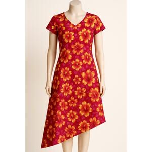 Jamie Brooke Tropical Floral Dress – Size 12 –‎ Colorful – Made in Philippines
